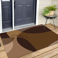 AimHave Rhine Abstract Diatomite Mat – Modern Mocha Brown Soft Quick-Dry Bath & Kitchen Mat, Non-Slip Low Profile Floor Runner