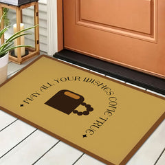AimHave Warm Wishes Diatomite Coffee Mat – Soft Quick-Dry Kitchen Counter Dish Drying Mat, Non-Slip Espresso Bar Runner