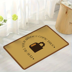 AimHave Warm Wishes Diatomite Coffee Mat – Soft Quick-Dry Kitchen Counter Dish Drying Mat, Non-Slip Espresso Bar Runner