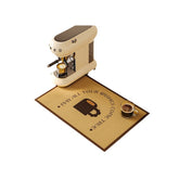 AimHave Warm Wishes Diatomite Coffee Mat – Soft Quick-Dry Kitchen Counter Dish Drying Mat, Non-Slip Espresso Bar Runner