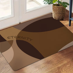 AimHave Rhine Abstract Diatomite Mat – Modern Mocha Brown Soft Quick-Dry Bath & Kitchen Mat, Non-Slip Low Profile Floor Runner