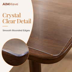 AIMHave 44x90 Inch Clear Table Protector – Heavy Duty PVC Table Cover 1.5mm & 2mm Thick