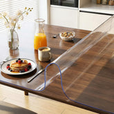 AIMHave clear PVC table protector on dining table