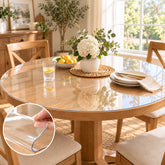 Round Clear PVC Table Protector – 2.0mm Thick, Waterproof & Heat Resistant | AimHave