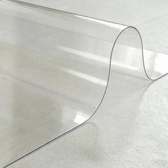 Crystal clear PVC kitchen mat, waterproof and oil-proof floor guard for under sinks and cooking areas.