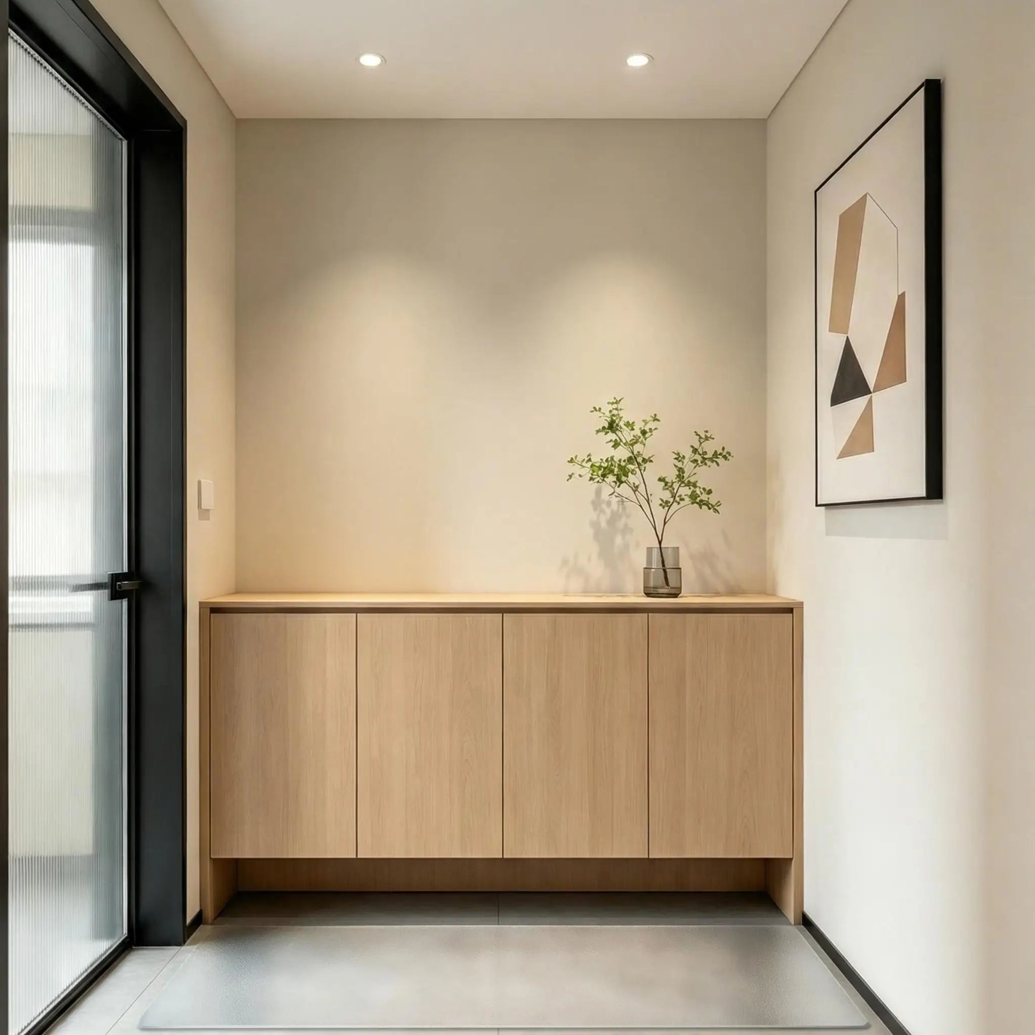 Frosted PVC entrance mat, heavy-duty matte floor protector for doorways and high-traffic entryways.