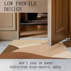 AimHave Smoke Wave Diatomite Mat – Modern Abstract Soft Quick-Dry Bath & Kitchen Mat, Non-Slip Low Profile Floor Runner