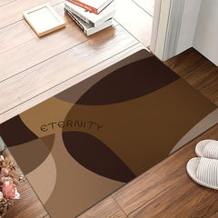 AimHave Rhine Abstract Diatomite Mat – Modern Mocha Brown Soft Quick-Dry Bath & Kitchen Mat, Non-Slip Low Profile Floor Runner