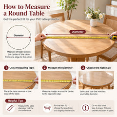 Round Clear PVC Table Protector – 2.0mm Thick, Waterproof & Heat Resistant | AimHave