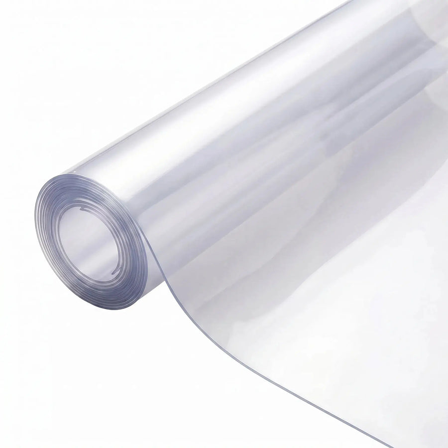 Clear PVC floor mat product shot for pet area protection